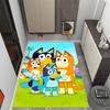 Bluey's Colorful Friends Themed Anti-Slip Rugs - Polyester Home Decor, Suitable for Bedrooms, Living Rooms, Doorways, Studios, and Decorations