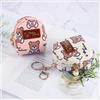 Pu Leather Cute Mini Wallet Bear Coin Purse Zipper Coin Backpack Card Bag Kids Student Dompet with Keychain KTB