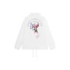 Li-Ning Skateboard Series Graffiti Print Zip-Up Collar Jacket Men Jackets White AFDS817-3