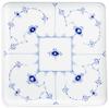 Imported Royal Copenhagen Blue Fluted Plain Square Dish Plate 20cm Wedding Gift Present 1017204 [Regular Product]