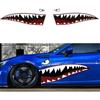 Autocollants de Pare-chocs de Voiture, Graphiques Bouche de Requin Dents, Autocollant Bande de Carrosserie PVC Imperméable pour Voiture Camion SUV, 59 x 16 pouces, Gauche et Droite