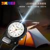 New Multi-function with Flashlight Luminous Sports Buckle Watch Outdoor Travel Mountaineering Buckle Pocket Watch
