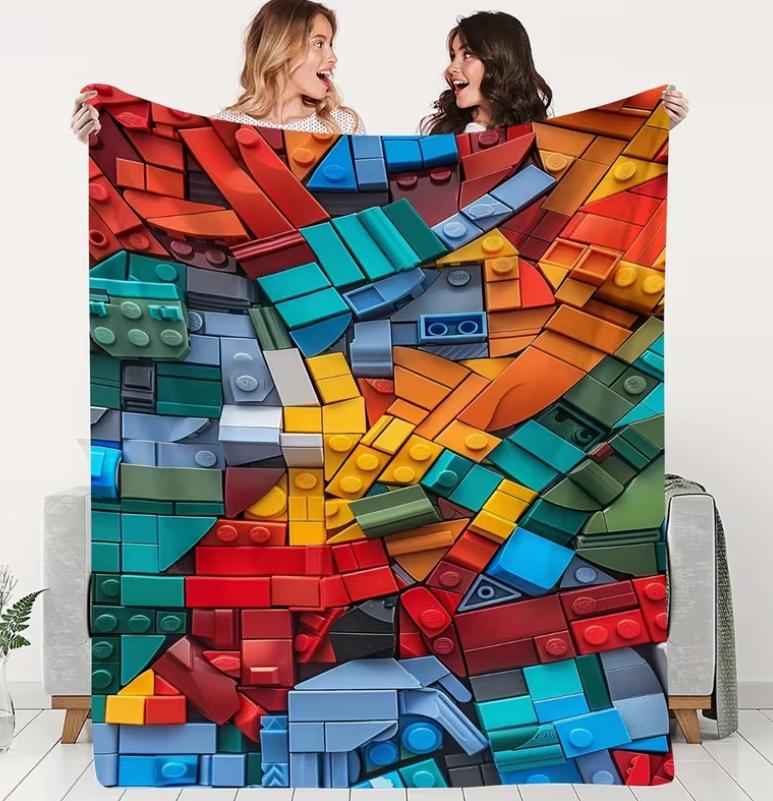 Love You Long Time Blanket Cow Print Patchwork Style Vintage Fun Pattern Flannel Soft and Skin-Friendly, for Home Sofa Accent