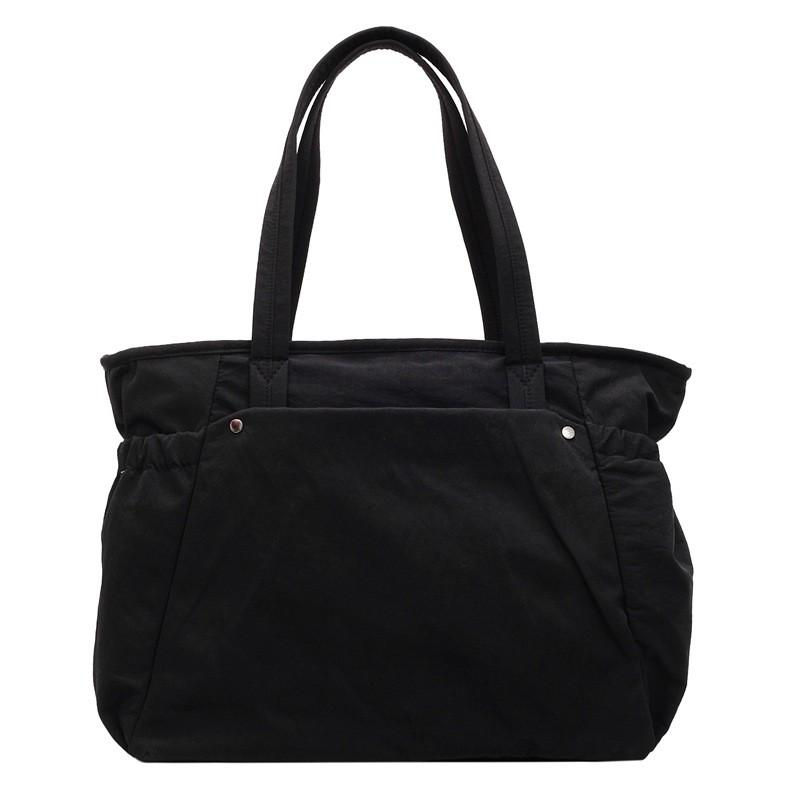 Minimalistische Canvas-Tragetasche für Damen mit großem Fassungsvermögen und Innentaschen für den täglichen Gebrauch