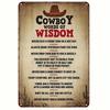 Vintage Country Cowboy Blechschild Retro Metall Wanddekor Bar Zuhause