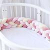 4 Strands Soft Knot Pillow Decorative Baby Bedding Braided Crib Safety Anti-collision Bumper Cushion