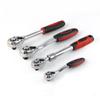 72 tanden 1/4" 3/8" 1/2" verstelbare verlengratelhandgreepsleutel lang roterend telescopisch dopsleutelratel sleutel