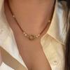 Yellow Tower Crystal Clavicle Necklace & Gold Sandstone Bracelet: 2025 Luxury Niche Style for the Elegant Socialite.