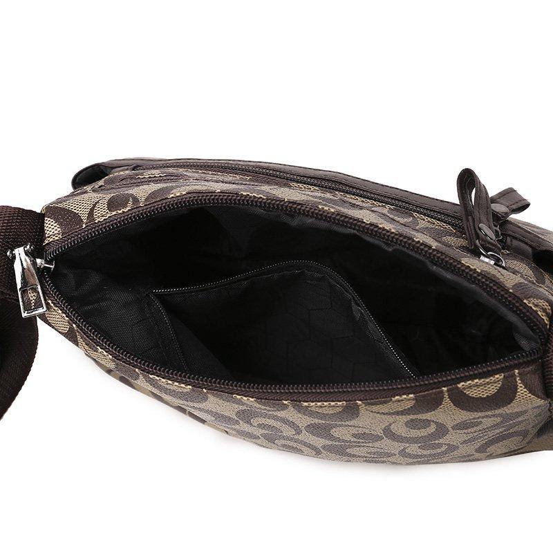 New Large Capacity Multi-layer Women's Crossbody Bag, Single Shoulder Fashion Trend Printed Bag Zero Wallet Bags