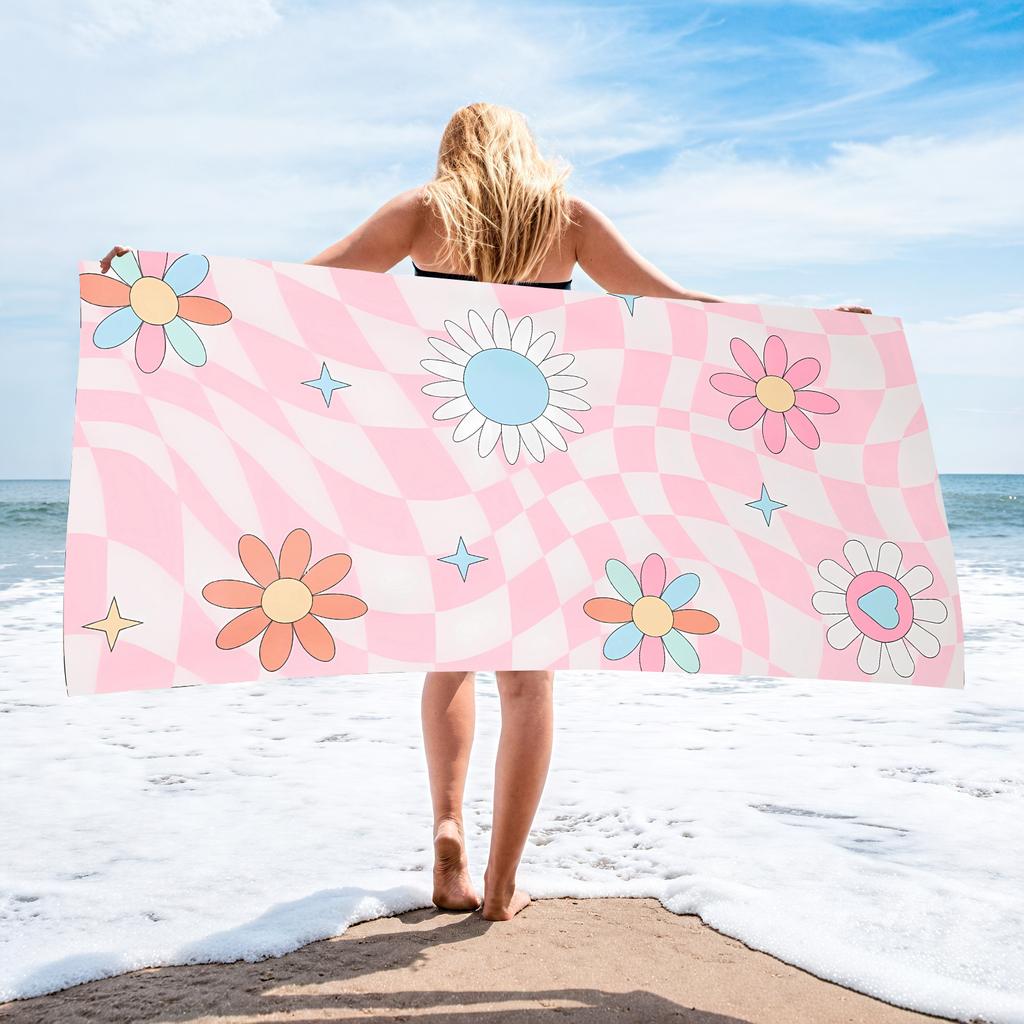 Microfiber Beach Towel Printed Beach Towel Absorbent Beach Towel
