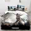 3D-tryck Spel Tomb Raider Bekvämt Täcke Påslakan Örngott Sängkläder Set Barn Sovrumsdekoration Hemtextil