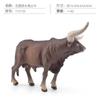Simulation Ranch Farm Swiss Brown Cow Simmental Bull Poultry Dairy Cow Long Horned Bull Model Ornament