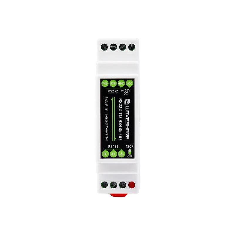 1 Set Isolated RS232 to RS485 Converter Wide Operating Temp Industrial Adapter for Harsh Industrial Automation Sites