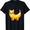 Happy Banana Cat Meme Happy Cat Lovers Banana Fans Meme T-Shirt
