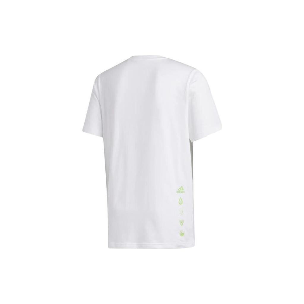 Adidas Dame Social Cartoon Print Basketball Short Sleeve T-Shirt Men Tops White GI8891