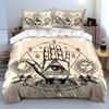 Mystical Symbols Hand Design Bedding Set Bedding Set (1 Duvet Cover, 2 Pillowcases, Duvet Not Included)