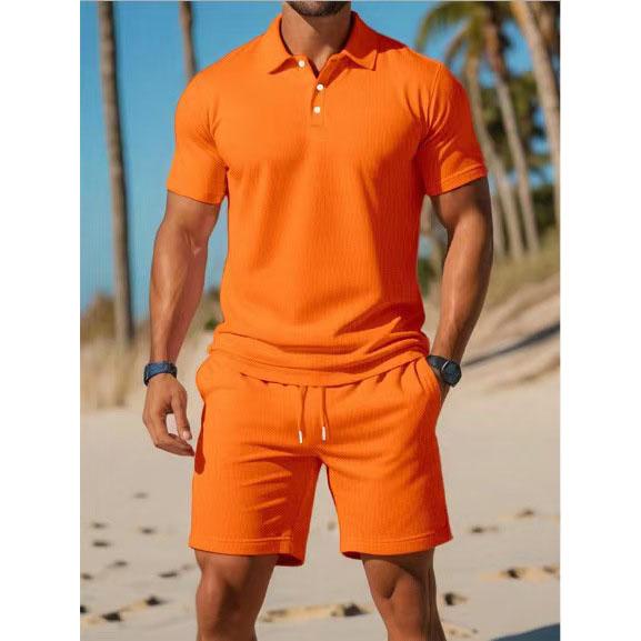 Men's Summer Casual Sports Versatile Slim Short-sleeved Fashionable Shorts Suit