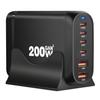 200W Gallium Nitride Multi-Port Desktop Charger with 150W Fast Charging Adapter