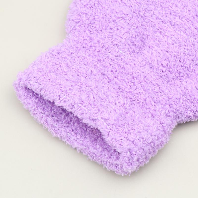 Lovely Coral Velvet Furry Breathable Gloves Winter Solid Color Versatile Plush Thickened Cold-Proof