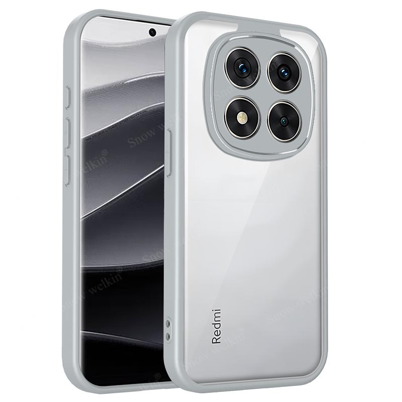 Transparent Silicone Case For Xiaomi Redmi Note 15 Note15 Pro Plus ProPlus Note15Pro + PC Back TPU Bumper Shockproof Phone Cover