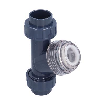 Y-filter 40mm PVC-rör Lågt motstånd Snabb flödeshastighet Y-filter för kemikalier