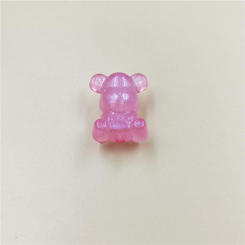 Potřeby pro domácí párty Akrylové třpytivé DIY doplňky na šperky Kreativní ruční výroba 10 ks Korálky Medvěd Materiály na výrobu náhrdelníků Svítící náramek