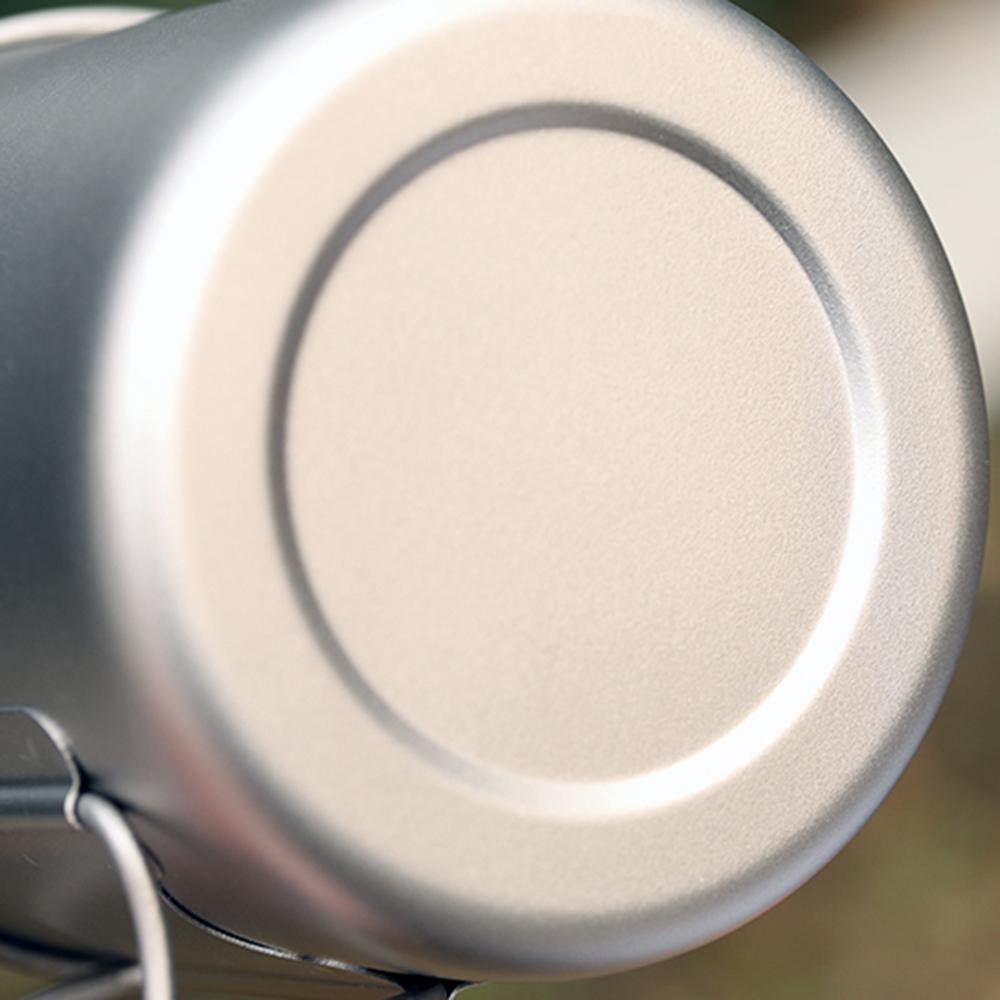TOMSHOO Ultralight Titanium Cup Outdoor Portable Camping Picnic Water Cup Mug with Foldable Handle 300ml/350ml/420ml/450ml/550ml