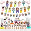 Haustier Geburtstag Themenparty Dekoration Katze Haustier Katze Geburtstagsflagge Latte Blume Pappbecher Teller