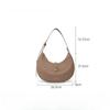 Underarm Women's Genuine Leather Shoulder Bag Crescent Bag High-grade Niche Portable Leather Casual Crossbody Bag for Women