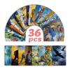 36 Impressionist Landscape Flowers Oil Painting Cards Text Decoration Greeting Cards Vintage Postcard Set