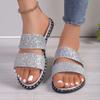 Fashion 2024 New Shoes Female Large Size Women's Slippers Classics Modern Slippers Women Bling Bordered Round Toe Flat Female Shoes