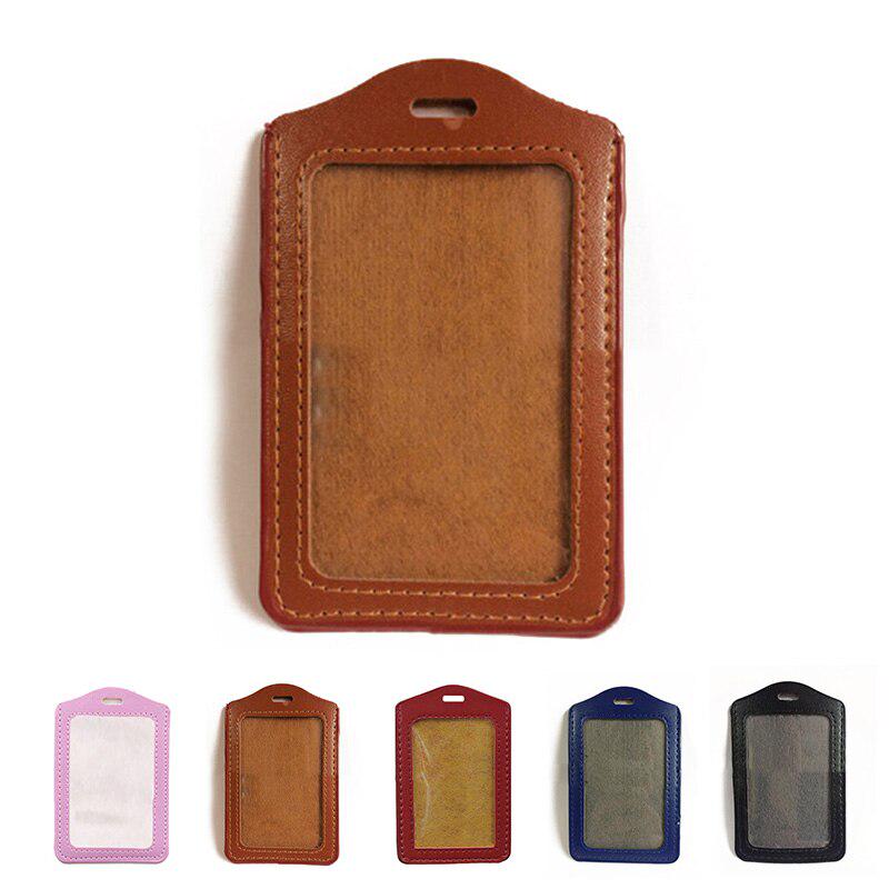 PU Card Case Holder Portable Fashion Bus Card  Identity Badge Credit Card Protecter