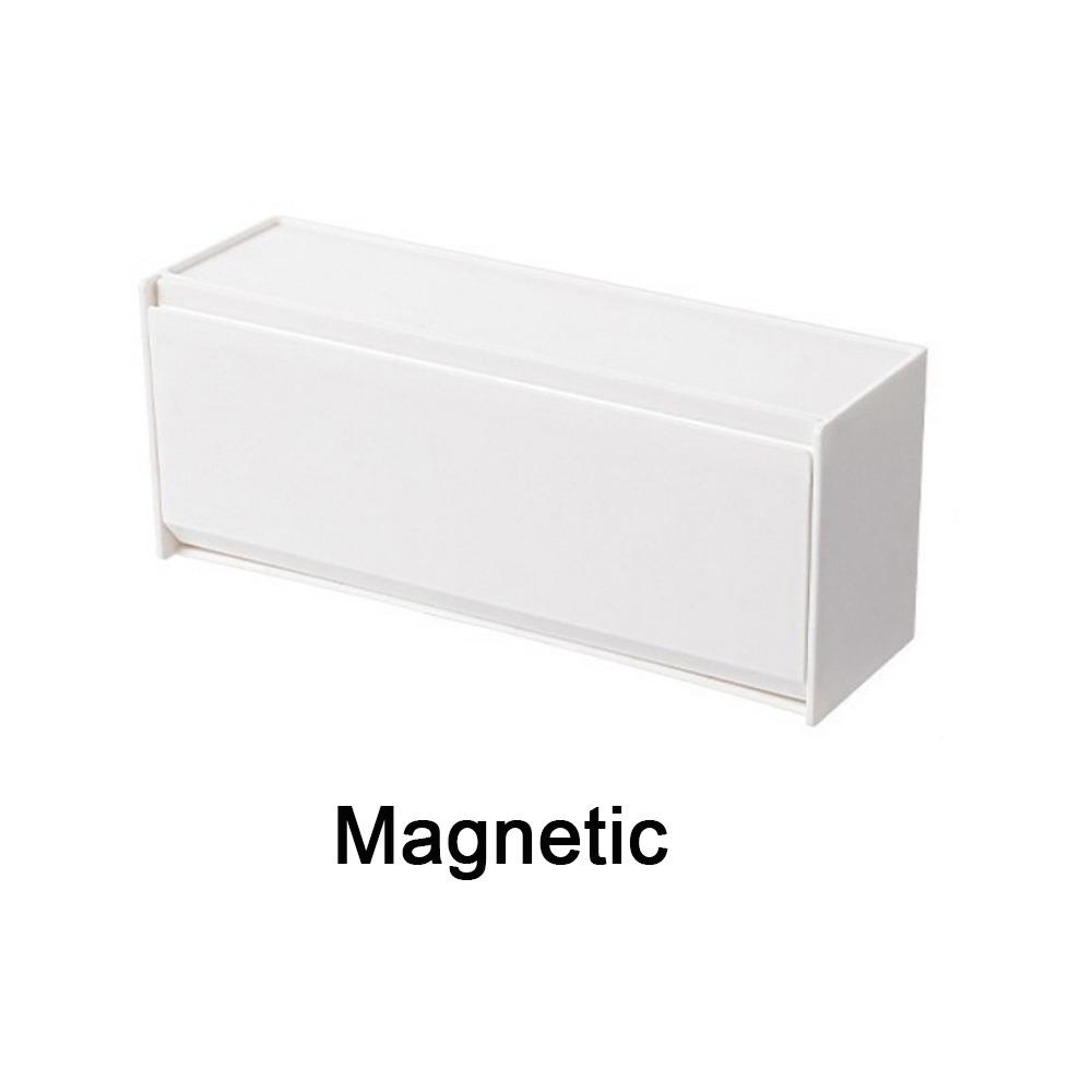 Punch Free Magnetic Refrigerator Storage Box Wall Mounted Side Hanging Storage Rack Refrigerator