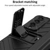 Estojo Magnético Dobrável tipo Armadura Deslizante Para Samsung Galaxy Z Fold 4 5g Com Suporte Ajustável Capa de Proteção Completa Anti-Queda