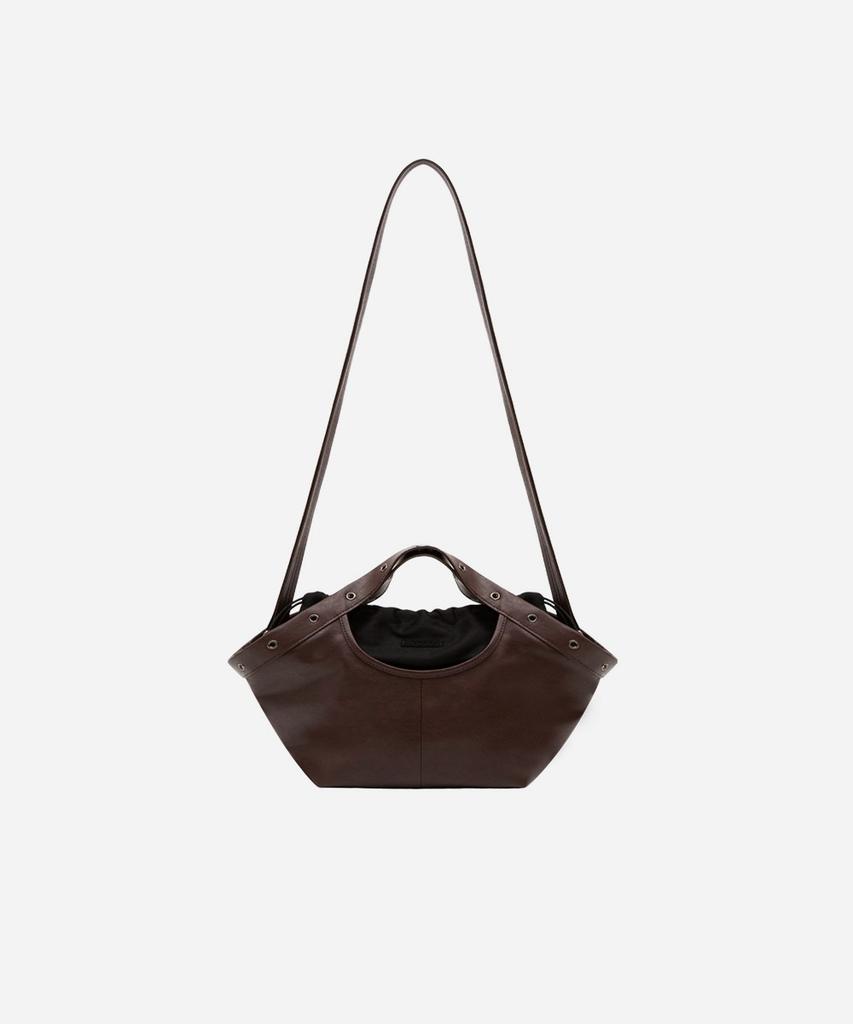 Kwani Metal Dot Hobo Small Wine