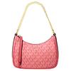 MK Jet Set Charm 20 Logo Print Zipper Closure Leather Trim Shoulder Bag Women Handbags Pink 32H1GT9C1V-DAHLIA
