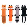Dog Toy Squeaky Teething Fun Training Toy Cartoon Furry Long Tail