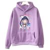Minato Aqua  Hololive Hoodie Long Sleeve Nakiri Ayame Vtuber Sweatshirts Women Cartoon Printed Pullovers with Hooded Streetwear
