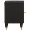 Nightstand with Door 2 Pcs Black 40 X 33 X 46 Cm
