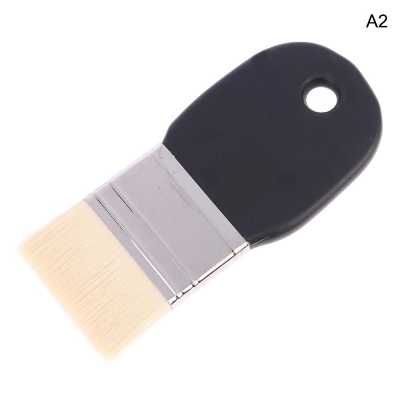 1 buc Pensulă cu peri duri din nailon, Stilou pentru pictură, Artă, Guașă, Acuarelă, Zonă mare, Vopsea în ulei, Acrilic, Pensulă de perete, Perie de curățare pentru grătar