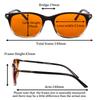 SHINU Women Gaming Glasses Orange Lens Block Blue Light Protect Eyes From Digital Screen Computer Work