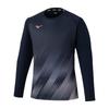 Wear Game Easy To Move Deep XS [Mizuno] Tennis/Badminton Shirt, In, Sweat-Wicking, Quick-Drying, 62JAD029, Unisex, Navy,