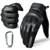 Touch Screen PU Leather Tactical Gloves Army Military Combat Airsoft Hiking Cycling Climbing Shooting Full Finger Mittens Men
