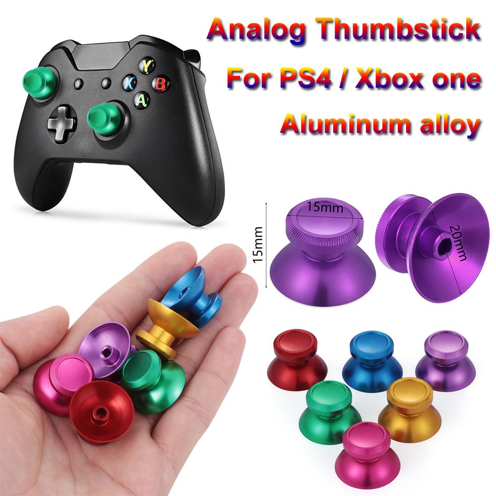 2pcs Colorful Caps Cover Metal Aluminum Controller Joystick Analog Thumbstick Grip