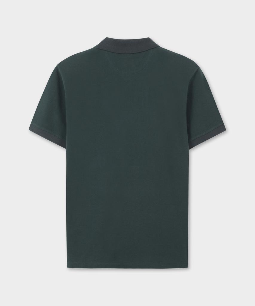 BROOKS BROTHERS Logo Cotton Pique Polo Shirt (Dark Green) (Bbntmo201Ajfm)