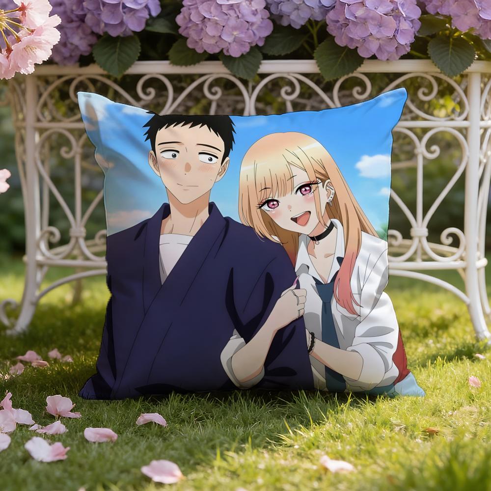 Anime D-Dress-Up D-Darling Kussenhoes Huis & Auto Dubbele Scène Kussenhoes: Omkeerbaar voor optimaal comfort.