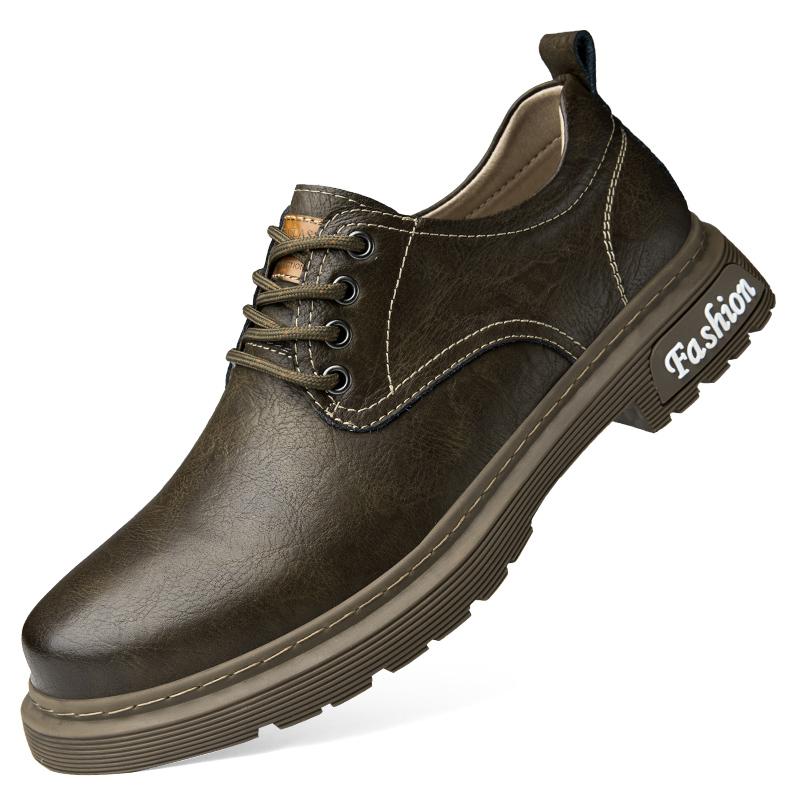 Herren Herbst- und Winterschuh Schnürschuh Dicksohliger Wanderschuh Rutschfest Atmungsaktiv Und Bequem Business Formale Schuhe