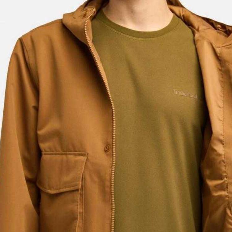 Timberland Hooded Zipper Waterproof Windproof Solid Jacket Men Jackets TB0A2PD8EH21