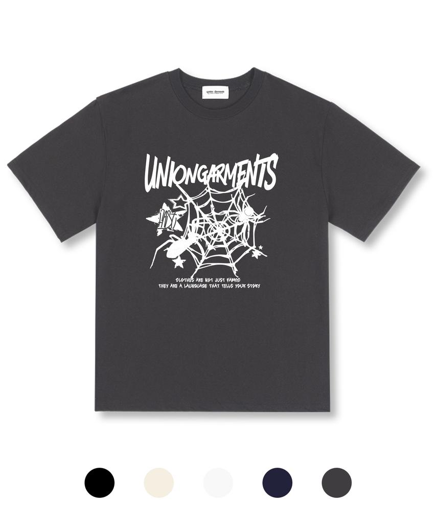 UNION GARMENTS Spyder Oversized Short Sleeve T-Shirt 5 Colors