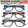 3pcs High Definition Presbyopia Glasses, Ultra Light Anti Blue Light Reading Glasses for Both Men and Women